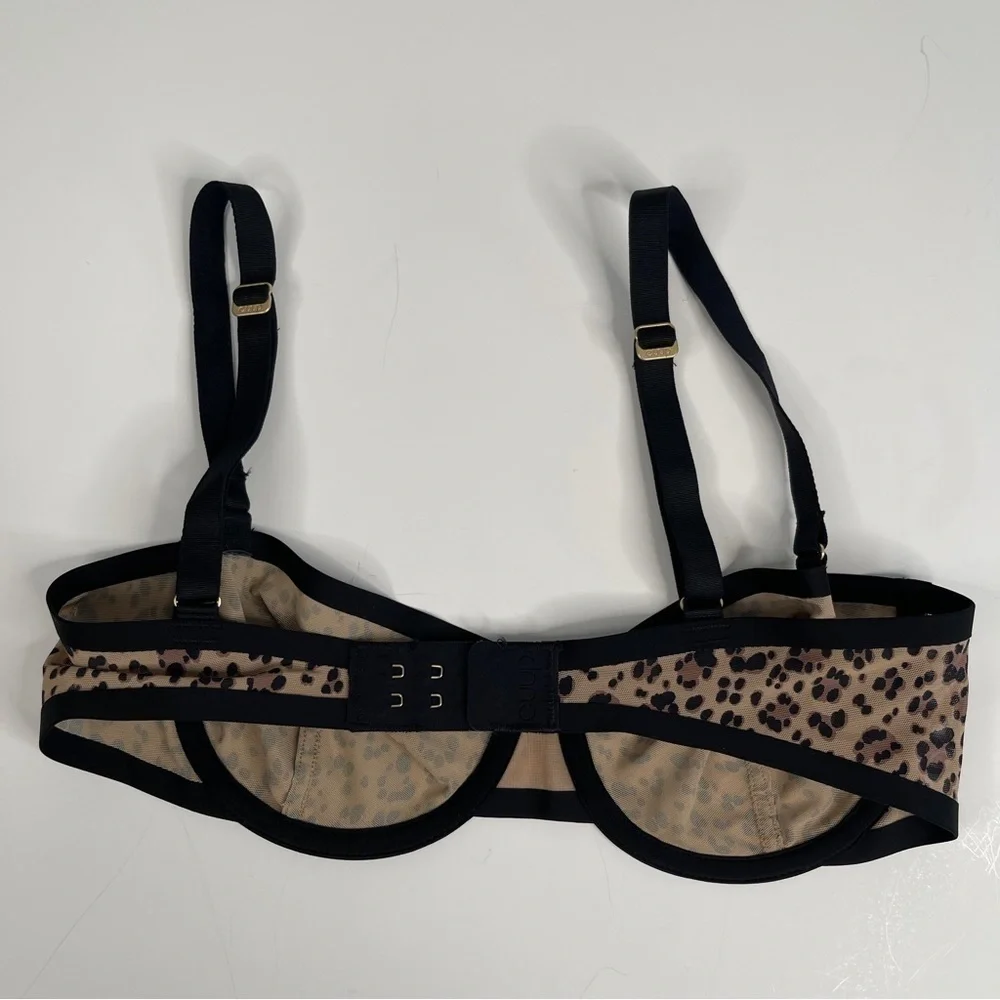 CUUP Leopard Mesh Bra 32B